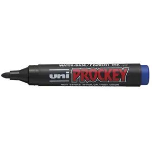uni-ball PROCKEY (PM-122) Marqueur permanent, Largeur de tracé: 1,8 - 2,2 mm, Bleu, 1 unité pas cher