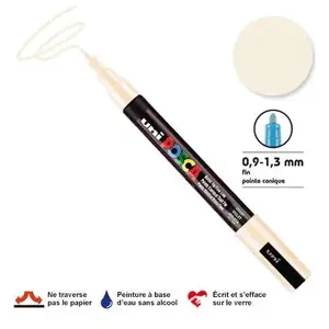 Comparateur de prix : uni-ball épaisseur de la PC-3Mligne du marqueur de peinture 0,9 - 1,3 mm blanc ivoire