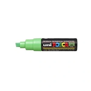 Comparateur de prix : Uniball Marqueur Pte large biseautée POSCA PC8K 8mm Vert Fluo