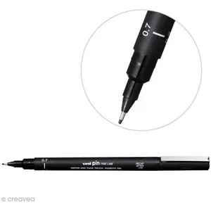 uni-ball Feutre technique 0,7mm PIN 07200 Pte calibrée Noir