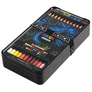 Comparateur de prix : Coffret de 36 crayons de couleur POSCA Pencil KPE200/36 001 Couleurs assorties