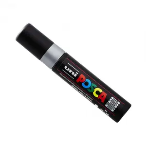Uni-Ball Marqueur posca pc17 rectangulaire extralarge argent - posca pas cher