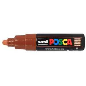 Comparateur de prix : uni-ball Marqueur POSCA PC7M M Marron - Pointe Conique Large - Opaque