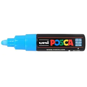 Comparateur de prix : Marqueur Posca pointe large conique 4,5 à 5,5 mm - bleu clair