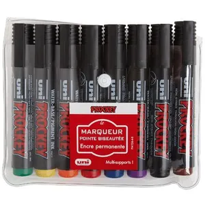 uni-ball Marqueur permanent PROCKEY PM-126/8, étui de 8 pas cher