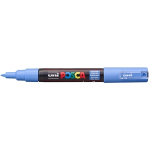 Uni-Ball Marqueur - POSCA - PC-1MC - Bleu ciel - Pointe extra-fine conique - Opaque pas cher
