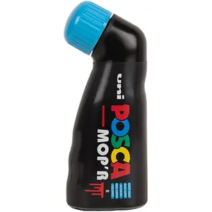 Comparateur de prix : Marqueur POSCA MOP'R Bleu clair Pointe ronde XXL 3 à 19 mm Tous supports