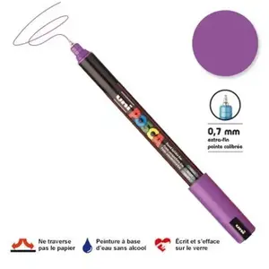 Comparateur de prix : UNI-BALL Posca épaisseur de la PC-1MRligne du marqueur de peinture 0,7 mm violet