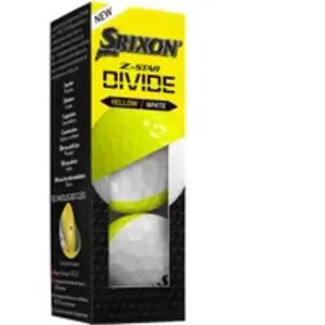 Comparateur de prix : Dunlop Srixon New Z-Star Divide 2025 Boules de golf, douzaine (jaune/blanc)