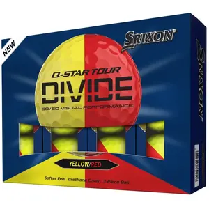 Comparateur de prix : Srixon Balles de golf Q-Star Tour 6 Divide - Paquet de 12, jaune/rouge