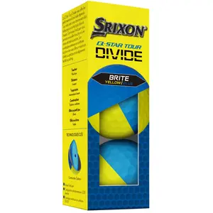 Srixon Q-Star Tour Divide 2 Yellow Blue Balles de golf