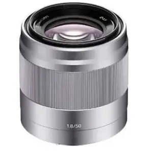 Sony E 50 mm F1.8 OSS 49 mm Objectif (adapté à Sony E-mount) argent pas cher