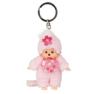 Sekiguchi 242467 Monch hichi Cerise Fleur, Porte-clés, env. 10 cm, Rose, Rose
