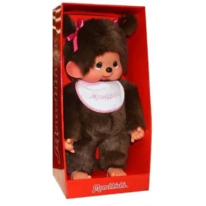 Sekiguchi KIKI - MONCHHICHI - PELUCHE FILLE AVEC DES TRESSES 45CM pas cher