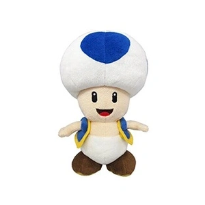 Sanei Peluche 8 crapaud bleu AC31 de la collection Super Mario All Star pas cher