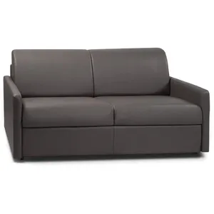 Canapé 3 places convertible express en simili CALIFE - Gris - Couchage...