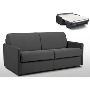 Vente-Unique Canapé convertible express en tissu CALIFE - Gris - 3 places - Couchag... pas cher
