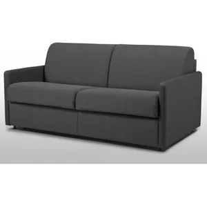 Vente-Unique Canapé 3 places convertible express en tissu - CALIFE - Gris - Quotidi... pas cher