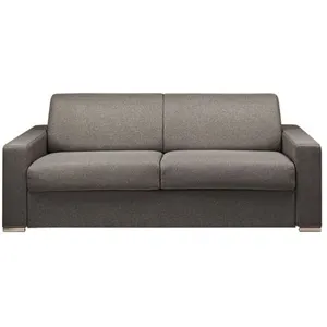 Vente-Unique Canapé 4 places convertible express en tissu anthracite - Couchage 160 cm - Matelas 18 cm CALITO pas cher