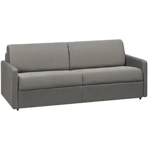 VENTE-UNIQUE Canapé convertible  4 places gris clair