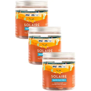 Compléments alimentaires gummies Solaire sans sucres - Cure 9 semaines - Mium Lab ex Les Miraculeux pas cher