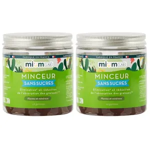 Compléments alimentaires gummies Minceur sans sucres - Cure 6 semaines                                - Mium Lab ex Les Miraculeux
