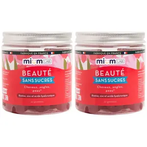 Compléments alimentaires gummies Beauté sans sucres - Cure 6 semaines                                - Mium Lab ex Les Miraculeux
