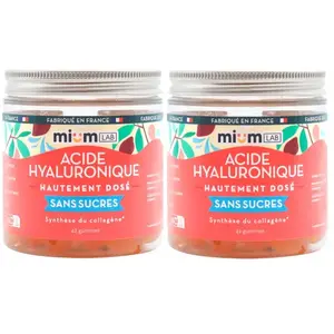 Compléments alimentaires gummies Acide Hyaluronique sans sucres - Cure 6 semaines                                - Mium Lab ex Les Miraculeux