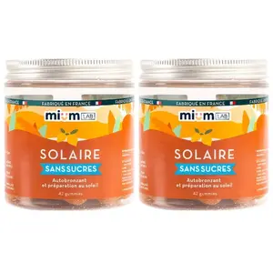 Compléments alimentaires gummies Solaire sans sucres - Cure 6 semaines                                - Mium Lab ex Les Miraculeux