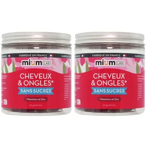 Compléments alimentaires gummies Cheveux & ongles - Cure 6 semaines                                - Mium Lab ex Les Miraculeux