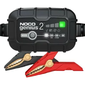 Comparateur de prix : Chargeur Noco de batterie intelligent montage avec pinces Genius2 6/12V 2A