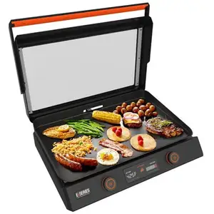 Plancha électrique Blackstone 22 pouces avec couvercle en verre(56 cm) pas cher