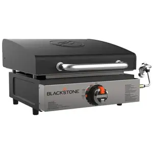 Blackstone Plancha à gaz à poser, un brûleur, couvercle, 17 pouces, 43 cm - marque pas cher