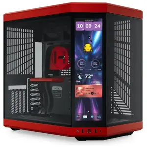 Comparateur de prix : Boîtier PC - Hyte - Y70 Touch Infinite - Rouge - ATX - Panneau en verre trempé