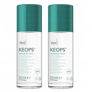 Keops Déodorant à Bille Peau Normale 48h - Lot de 2 x 30ml