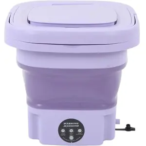 TRAHOO Machine À Laver Portable, 8L Faible Bruit Pliant Mini Machine À...Vendu parcdiscount