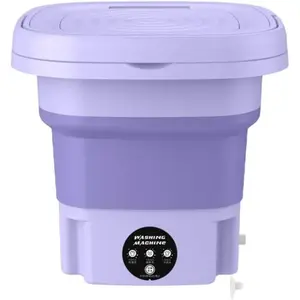 TRAHOO Machine À Laver Portable Pliable Avec Essoreuse Automatique Min...Vendu parcdiscount