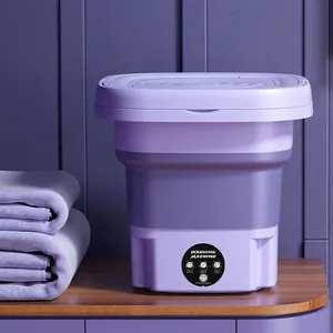 TRAHOO Mini Machine À Laver Portable, 8L Machine A Laver Pliable Avec ...Vendu parcdiscount