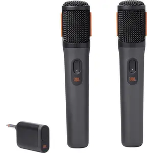 Pack de 2 micros sans fil JBL PartyBox Wireless Mic Noir pas cher