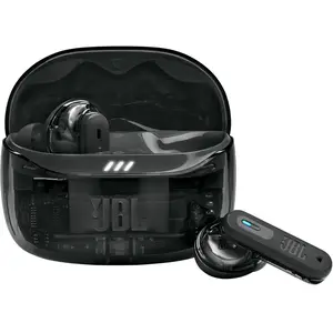 Comparateur de prix : Écouteurs sans fil avec réduction de bruit - JBL - Tune Beam 2 - Ghost Noir