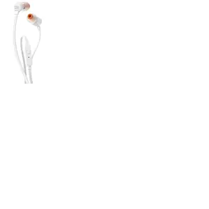 Ecouteurs filaire intra-auriculaires JBL Tune 160 Blanc pas cher