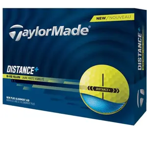 Balles de golf Taylormade Distance+ (x12) Jaune TU M1003301 pas cher