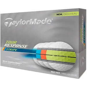TaylorMade New Tour Response Stripe 25 Boules de golf Multicolore pas cher
