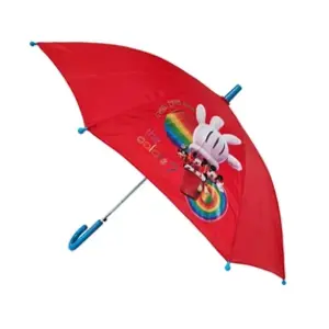 EUROSWAN Parapluie Mickey Club House rouge pas cher
