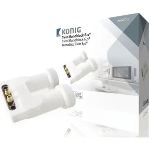 OEM LNB MONOBLOC TWIN 0,2 dB DOUBLE TETE SATELLITE ASTRA HOTBIRD 2 SORTIE 2 TV TELE pas cher