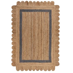 Novatrend Tapis de salon en jute beige 200x290 cm