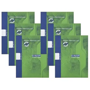 6 cahiers de brouillon - 17x22(cm) - 48 pages - couverture en carton -... pas cher