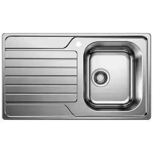 BLANCO évier 1 bac + égouttoir BLANCODINAS 45 S 1328102 (évier sur la droite - Acier Inox) pas cher
