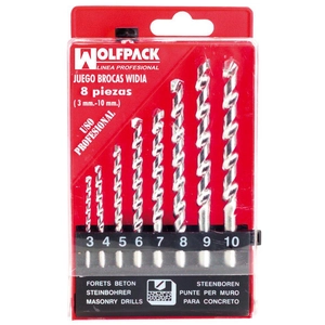 Wolfpack 9060797 Widia Lot 8 forets professionnels pas cher