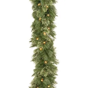 Guirlande de Noël de lumières LED de cèdre artificiel 1 pièces pas cher